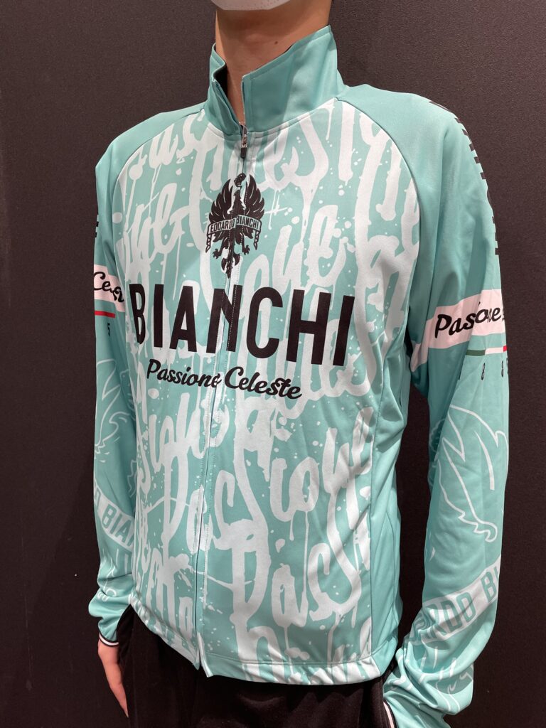 Bianchi ビアンキ 春秋用 裏起毛 サイクルジャージ サイズМ