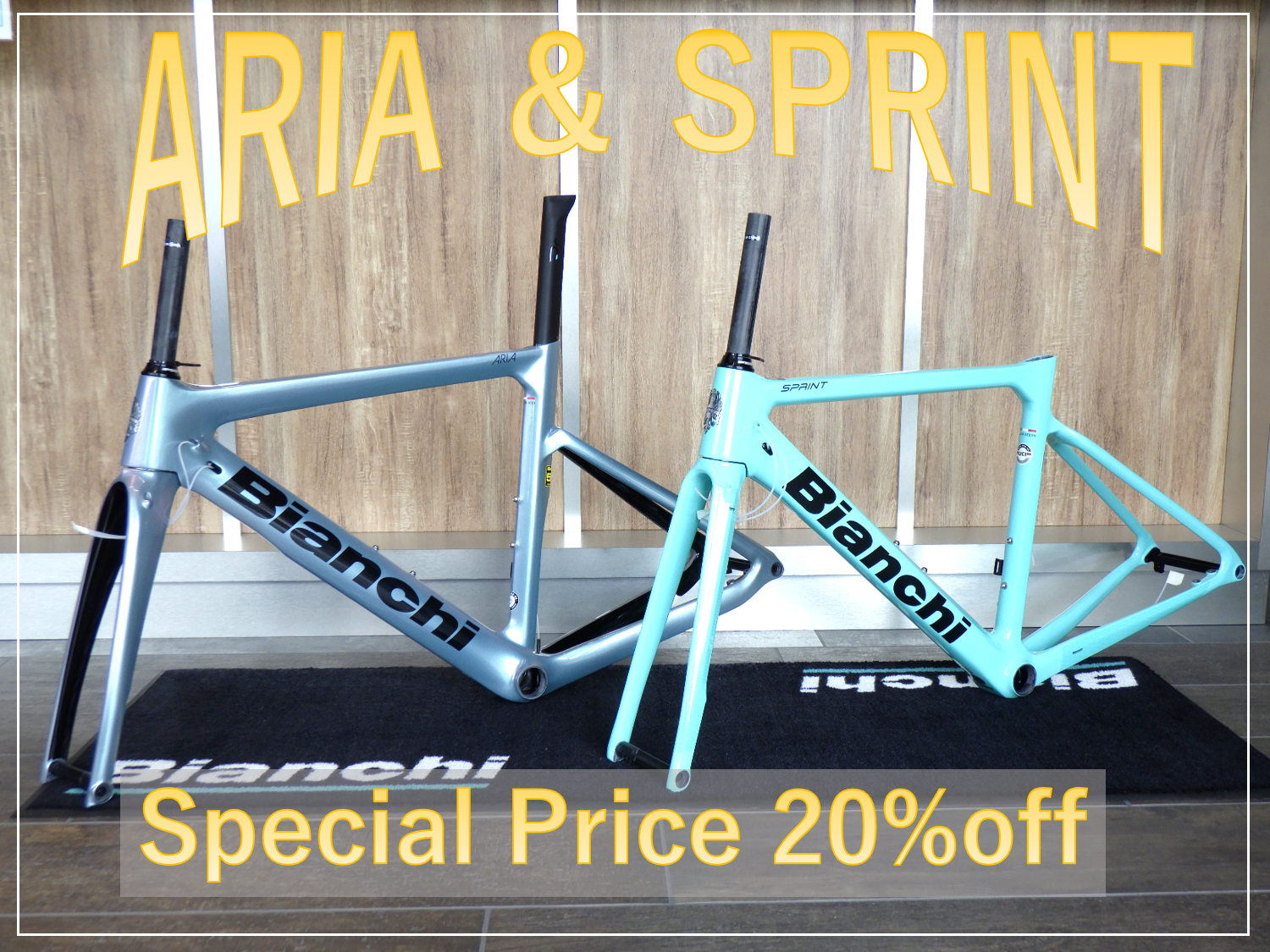 広島】ARIA＆SPRINT フレームセット特別販売 - BIANCHI-STORE